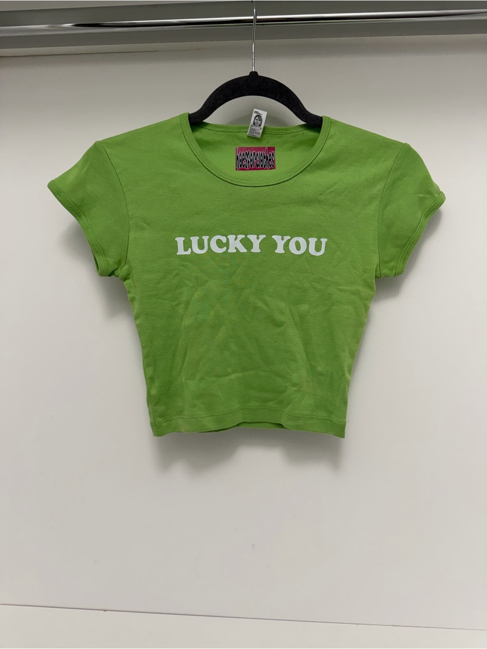 Lucky You Green Baby Tee